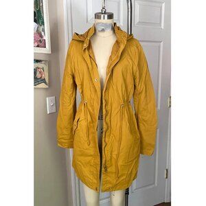 FOREVER 21 Surplus Cotton Canvas Drawstring Hood PARKA Jacket coat *SMALL* B90